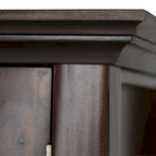 Normandy 39" Solid Wood Storage Cabinet | Tempered Glass Doors