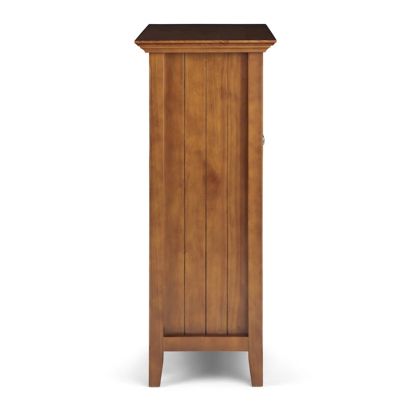 Normandy 39" Solid Wood Storage Cabinet | Tempered Glass Doors
