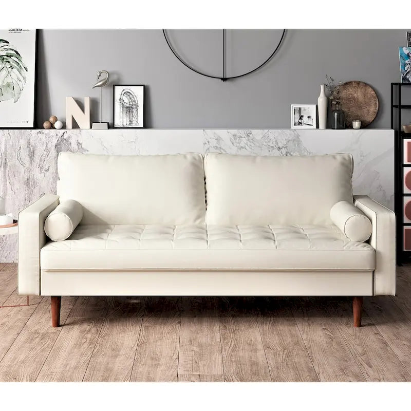 2-Tier Square Coffee Table | 360° Rotating Top & 3 Detachable Trays