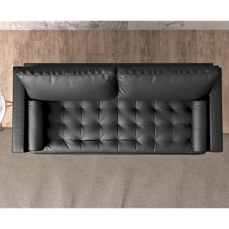 2-Tier Square Coffee Table | 360° Rotating Top & 3 Detachable Trays