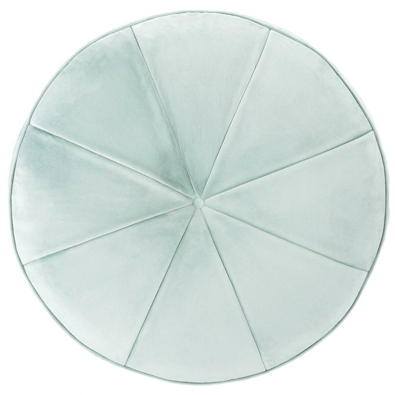 Pouf ottoman rond en velours