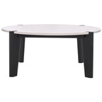Sarma Marble Top Round Coffee Table 40"W x 40"D x 16"H