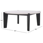Sarma Marble Top Round Coffee Table 40"W x 40"D x 16"H
