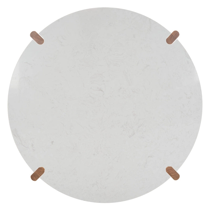 Sarma Marble Top Round Coffee Table 40"W x 40"D x 16"H