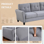 Pumpkin Compact Sofa | Boucle Fabric & Padded Arms | Quick Assembly