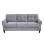 Pumpkin Compact Sofa | Boucle Fabric & Padded Arms | Quick Assembly