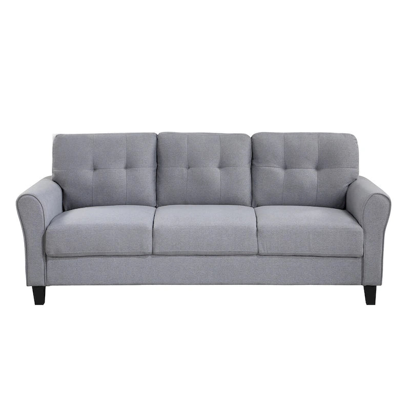 Pumpkin Compact Sofa | Boucle Fabric & Padded Arms | Quick Assembly