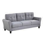 Pumpkin Compact Sofa | Boucle Fabric & Padded Arms | Quick Assembly