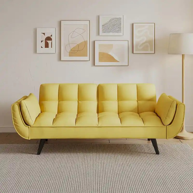 Modular Convertible Sectional Sofa with Ottoman | Sofa or Bed