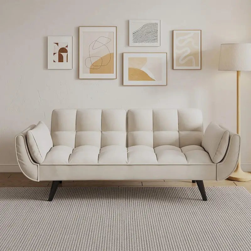 Modular Convertible Sectional Sofa with Ottoman | Sofa or Bed