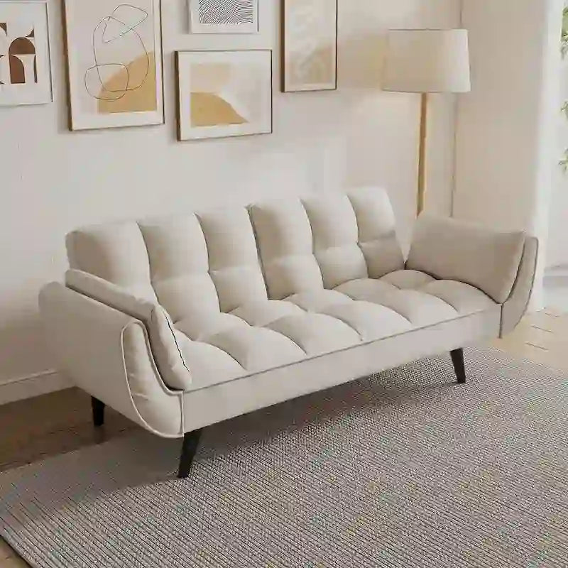 Modular Convertible Sectional Sofa with Ottoman | Sofa or Bed