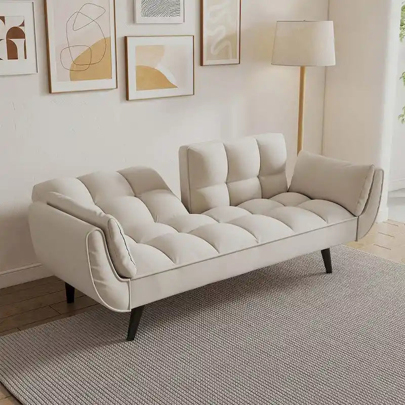 Modular Convertible Sectional Sofa with Ottoman | Sofa or Bed