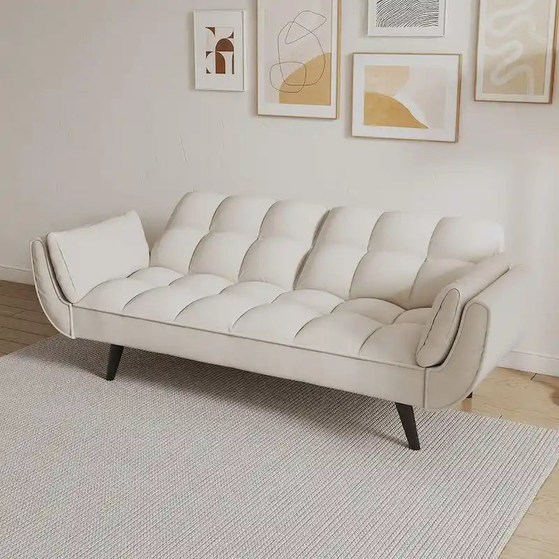 Modular Convertible Sectional Sofa with Ottoman | Sofa or Bed