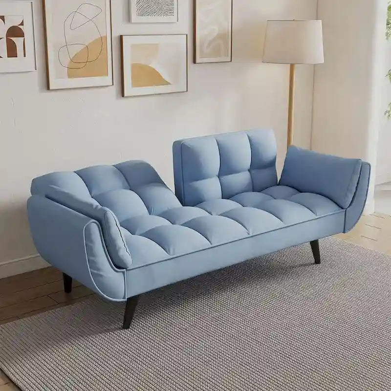 Modular Convertible Sectional Sofa with Ottoman | Sofa or Bed