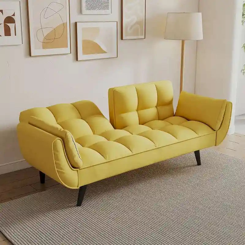 Modular Convertible Sectional Sofa with Ottoman | Sofa or Bed