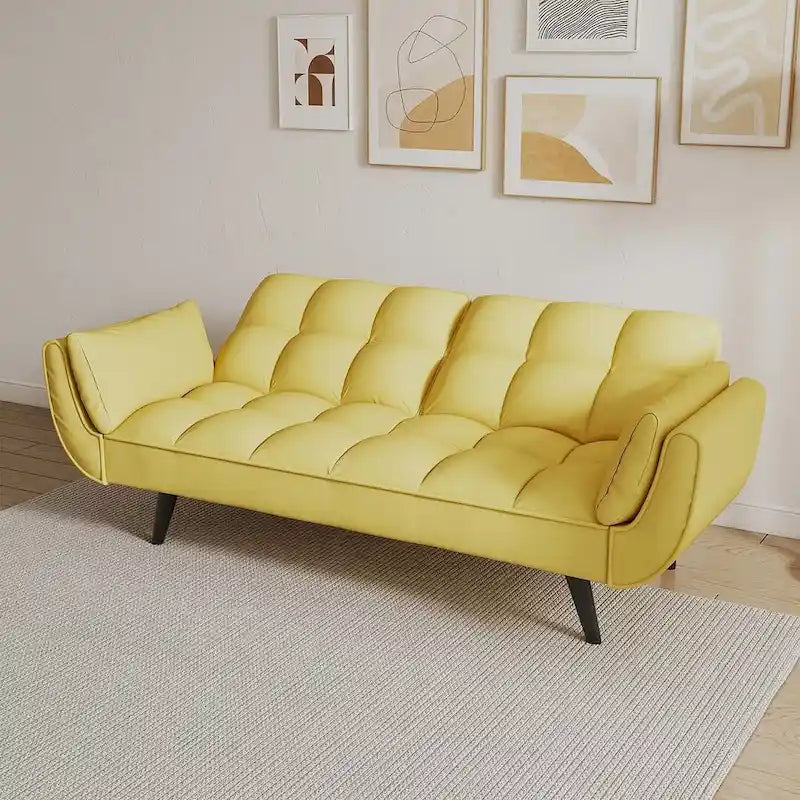 Modular Convertible Sectional Sofa with Ottoman | Sofa or Bed
