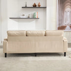 Green 6-Seater U-Shape Sectional Sofa | 3 Ottomans & Pillows Included