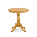 3-Piece Round Dining Table with 2 Chairs, Oak
