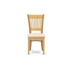 3-Piece Round Dining Table with 2 Chairs, Oak