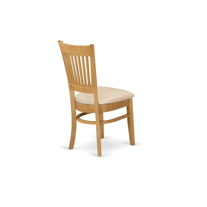 3-Piece Round Dining Table with 2 Chairs, Oak