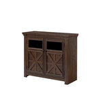 5-Piece Round Dining Table with 4 Chairs | Black & Cherry Rubberwood