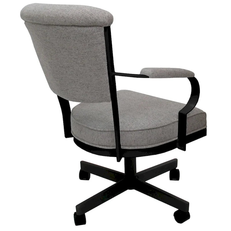 Brown C-Shaped Side Table | MDF & Metal | Compact Sofa End Table