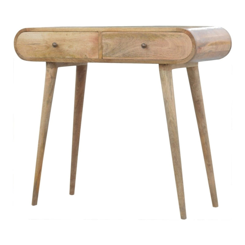London Solid Mango Wood Console Table | Nordic-Inspired Design