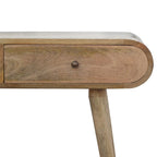 London Solid Mango Wood Console Table | Nordic-Inspired Design