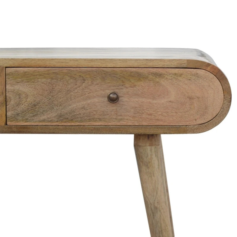 London Solid Mango Wood Console Table | Nordic-Inspired Design